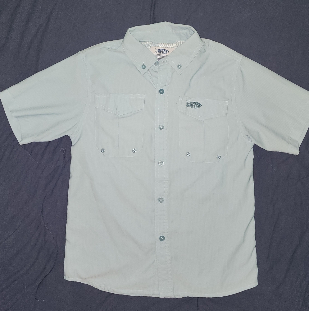 AFTCO Ranger Light Blue Short Sleeve Youth Shirt